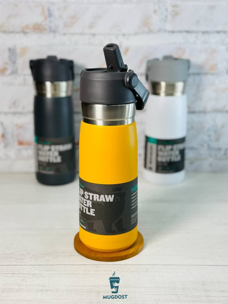 قمقمه استیل استنلی Stanley The IceFlowTM Flip Straw Water Bottle .65L — تصویر ۲