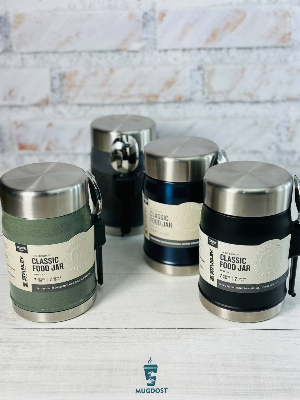 ظرف غذا استنلی The Legendary Food Jar + Spork .4L