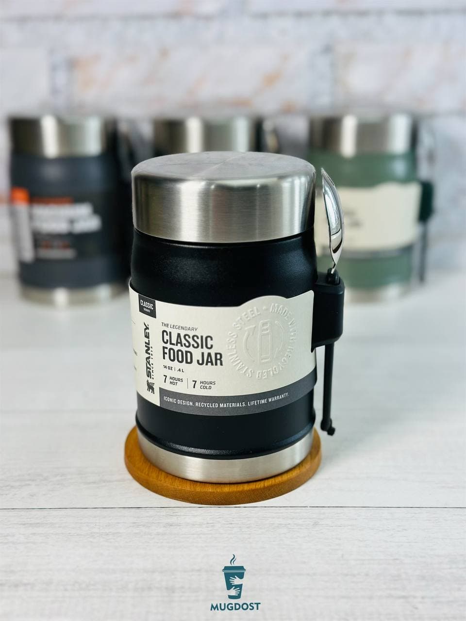 ظرف غذا استنلی The Legendary Food Jar + Spork .4L — تصویر ۳