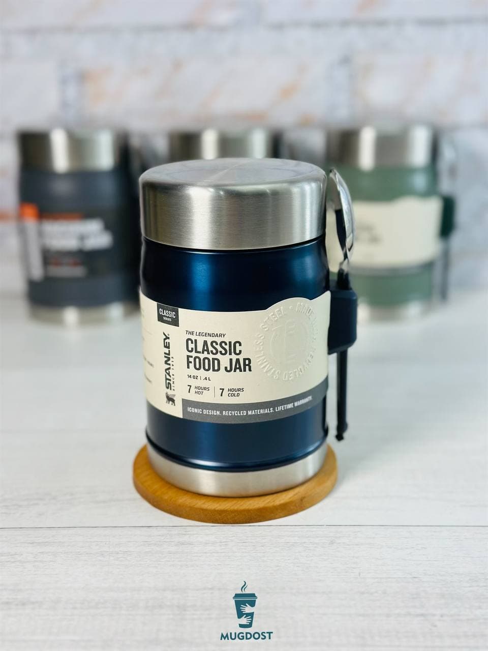 ظرف غذا استنلی The Legendary Food Jar + Spork .4L — تصویر ۵