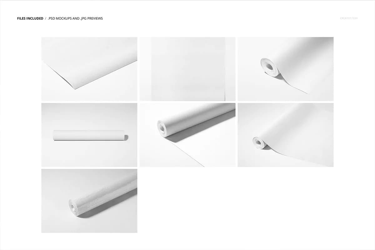 موکاپ کاغذ دیواری Non-woven — تصویر ۲