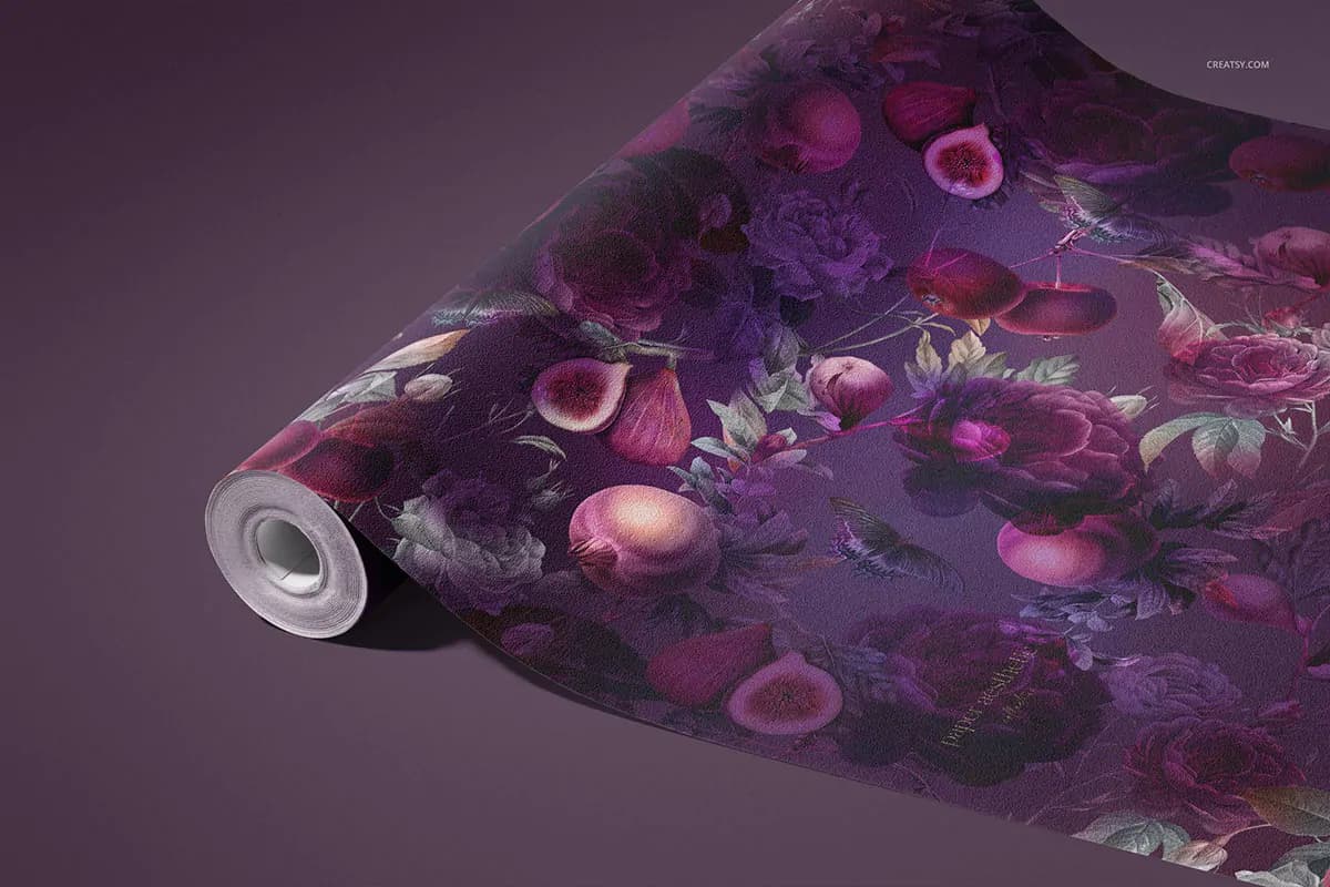 موکاپ کاغذ دیواری Non-woven — تصویر ۷