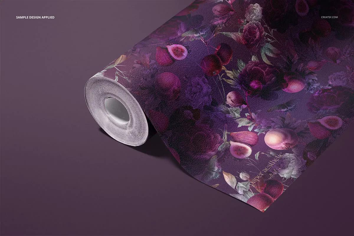 موکاپ کاغذ دیواری Non-woven — تصویر ۴