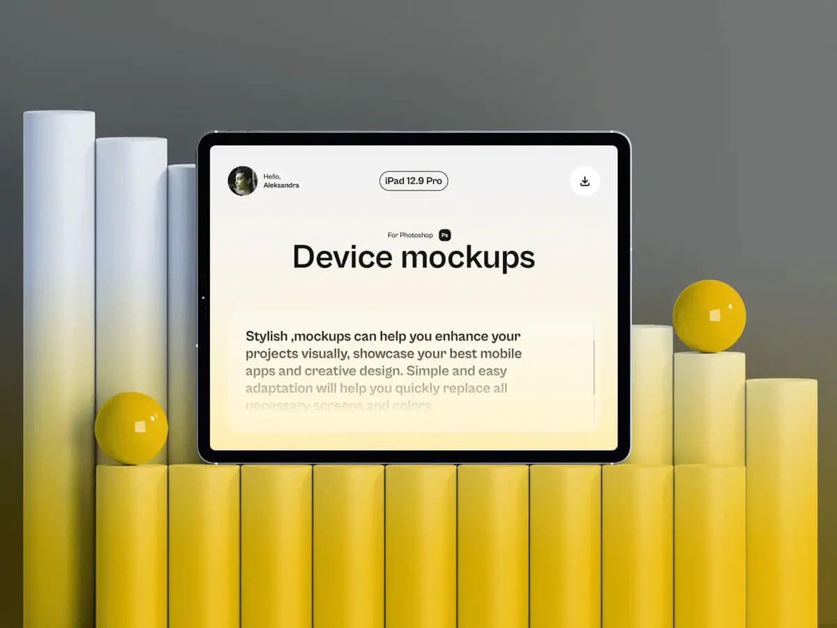 موکاپ iPad Pro – 9 فایل — تصویر ۳