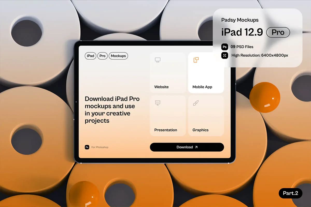 موکاپ iPad Pro – 9 فایل