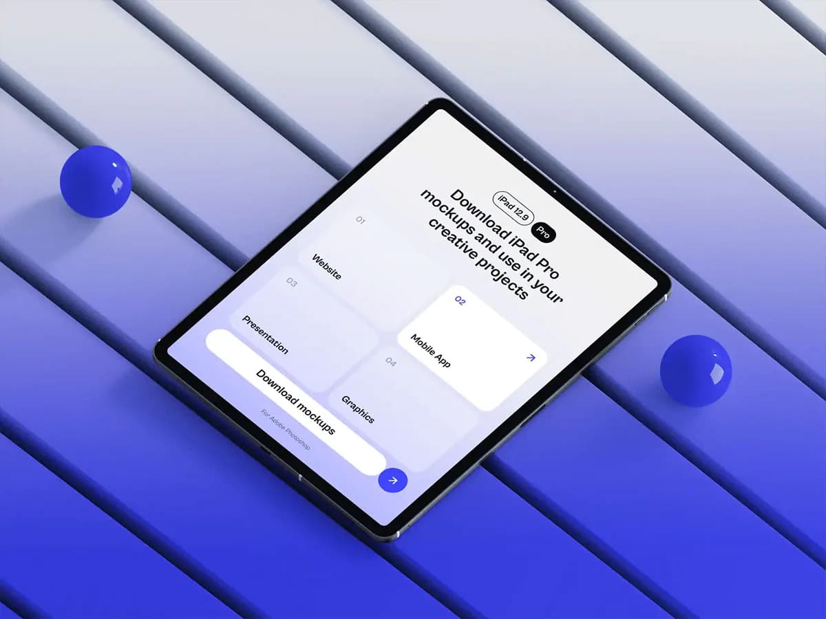 موکاپ iPad Pro – 9 فایل — تصویر ۶