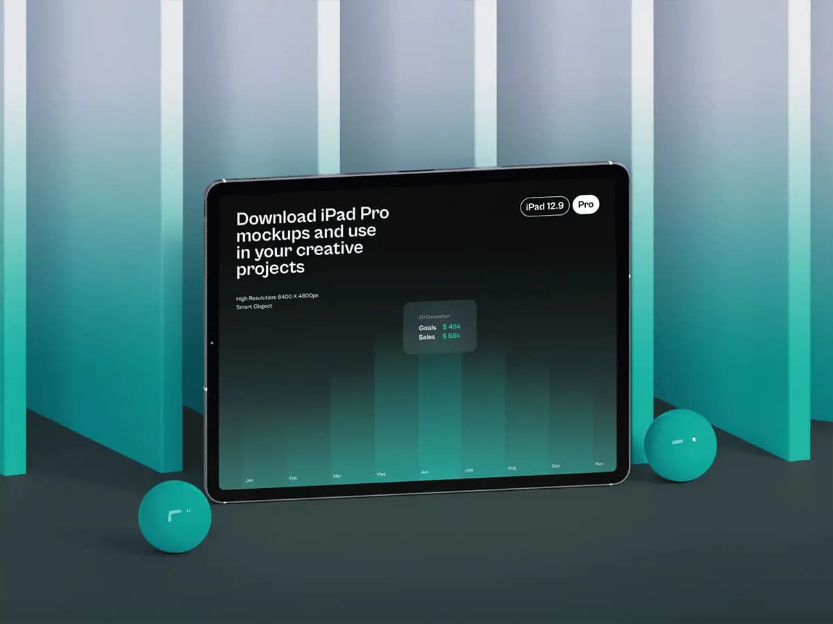 موکاپ iPad Pro – 9 فایل — تصویر ۴