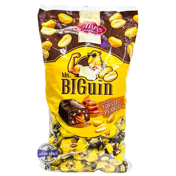 شکلات مستر بیگویین با شیر شتر و مغز بادام زمینی و کارامل