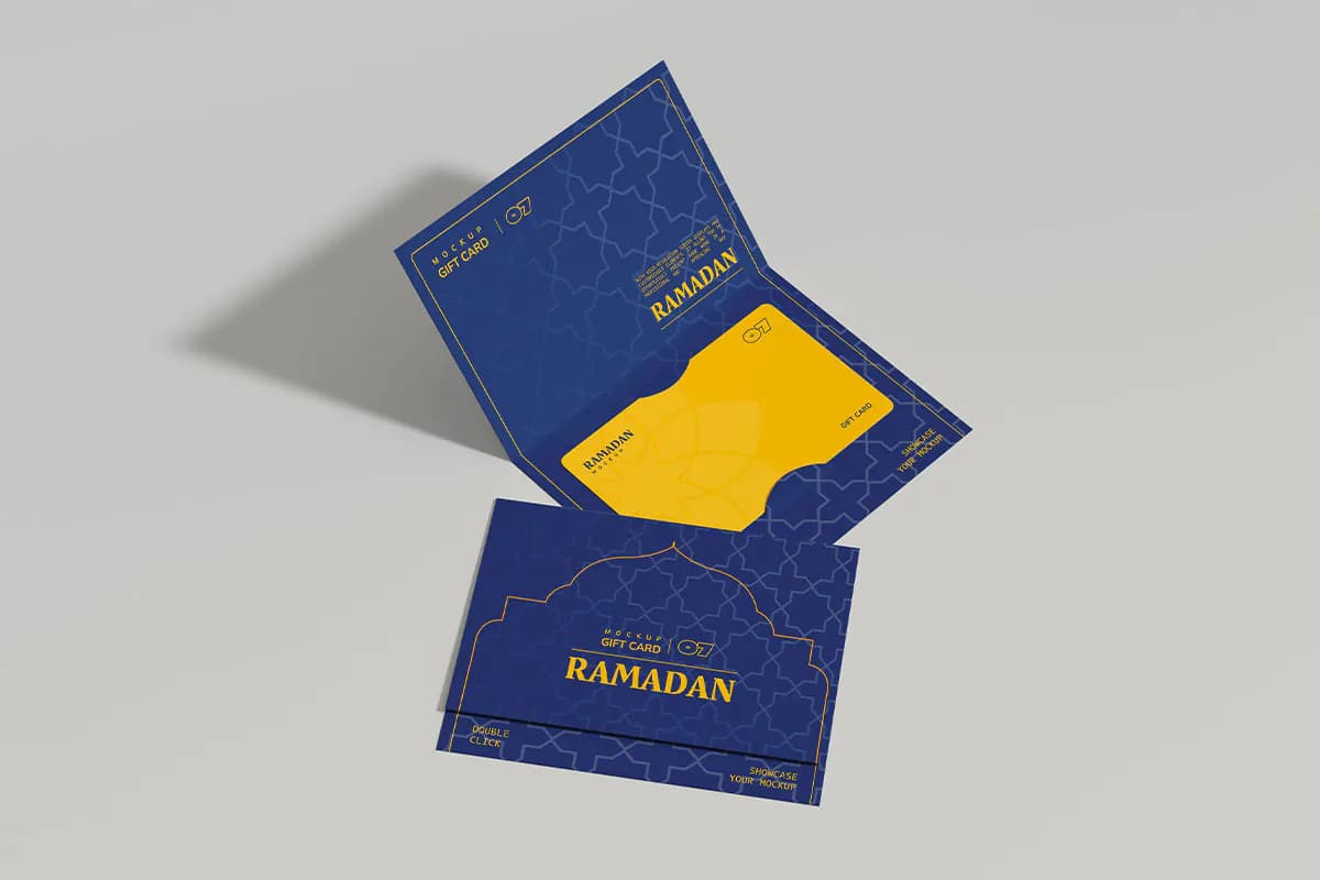 موکاپ گیفت کارت — تصویر ۳