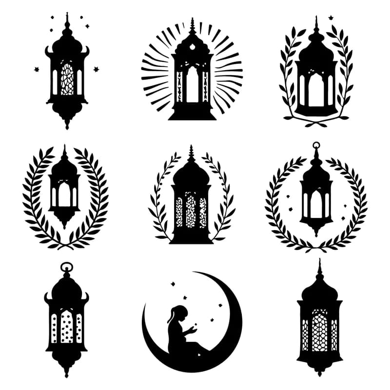 طرح وکتور فانوس ماه رمضان