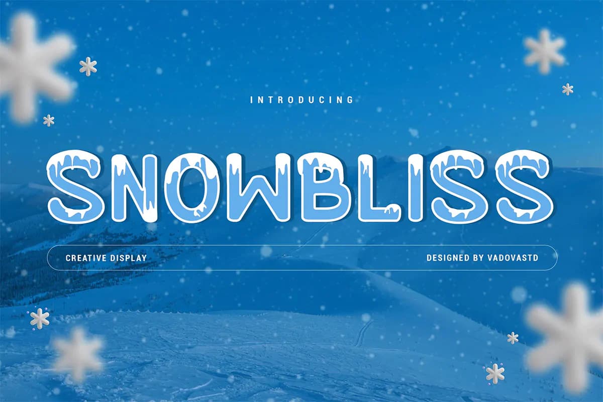 فونت برفی Snowbliss