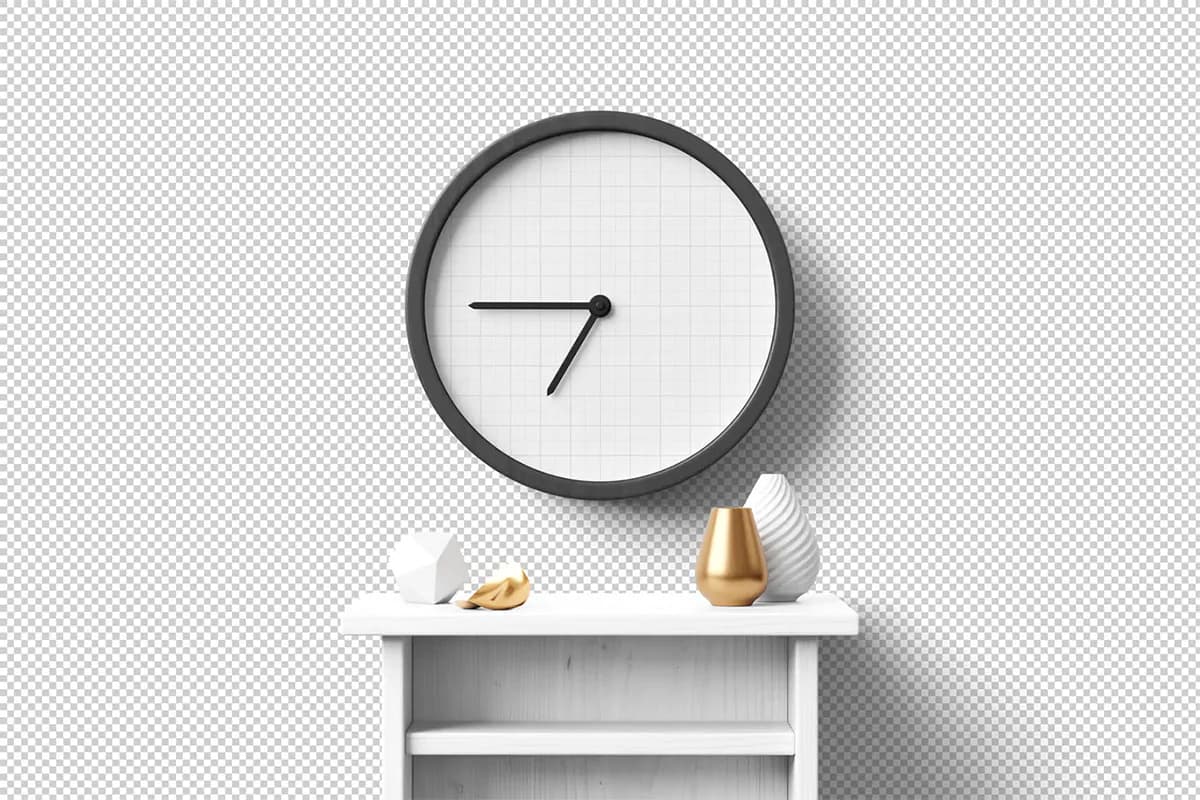 موکاپ ساعت دیواری — تصویر ۳