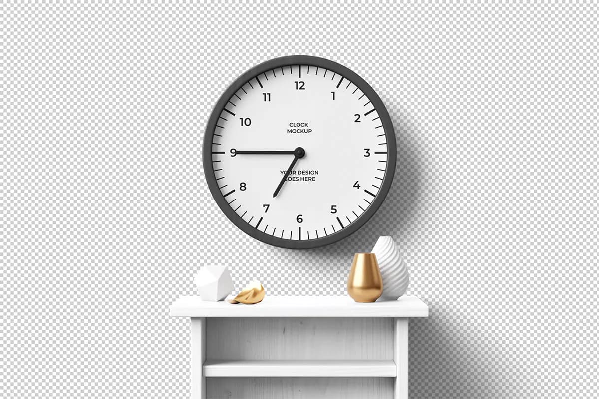 موکاپ ساعت دیواری — تصویر ۴