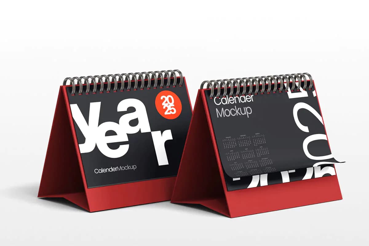 موکاپ تقویم رومیزی – 3500×4500 پیکسل — تصویر ۲