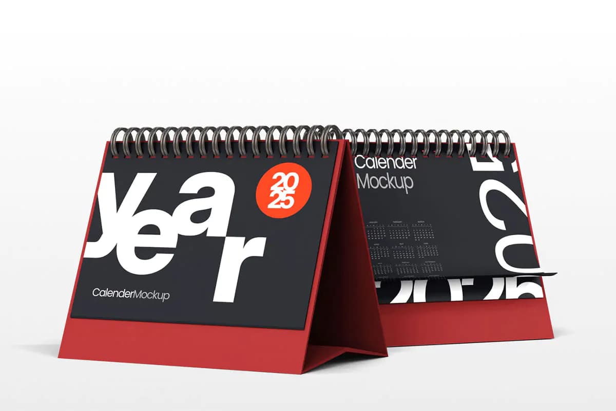 موکاپ تقویم رومیزی – 3500×4500 پیکسل — تصویر ۳