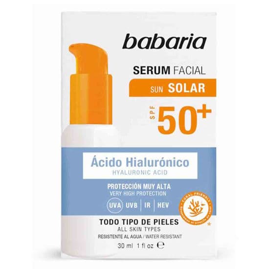 سرم ضد آفتاب باباریا +SPF50 هیالورونیک 30 میلی