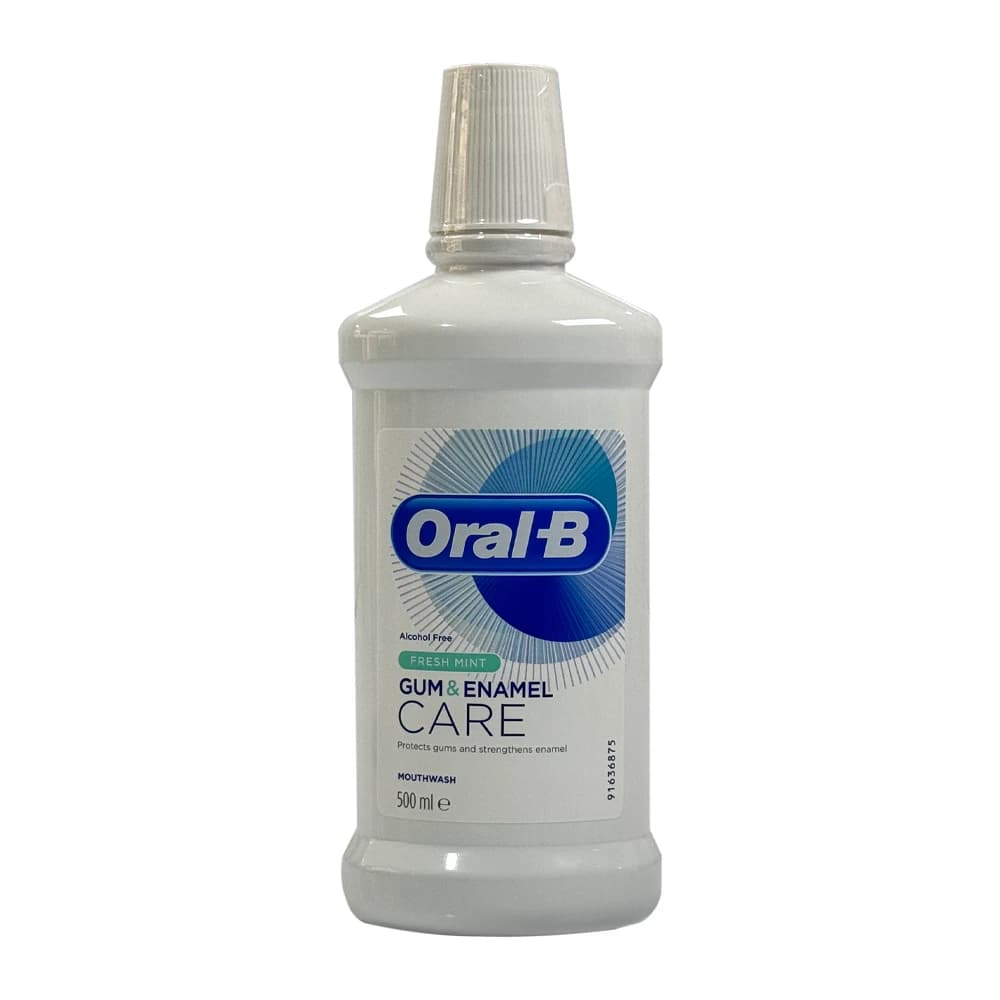 دهان شویه اورال بی مدل GUM & ENAMEL حجم 500 میل