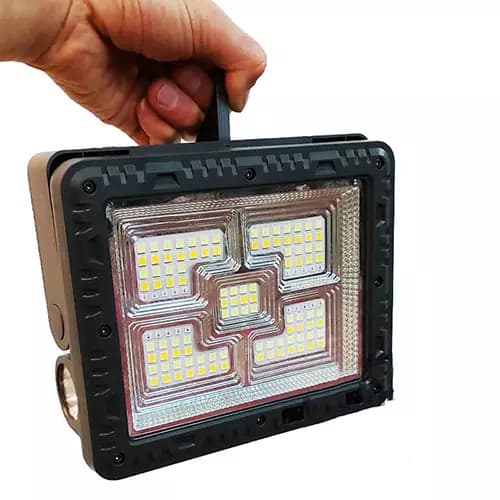 پروژکتور شارژی خورشیدی 200 وات ریموت دار OKGO مدل FA-8038 — تصویر ۵