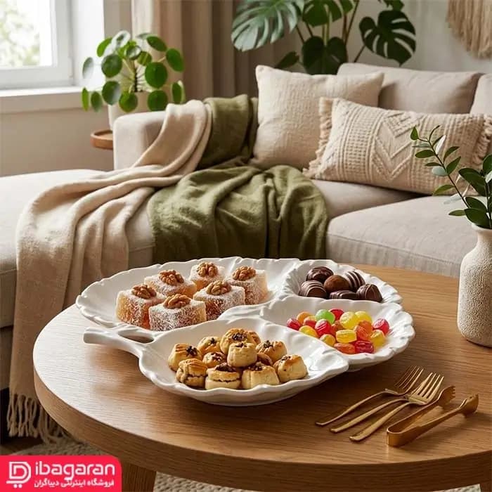 اردو خوری گلدکیش برگ 4 تکه مدل GK602125