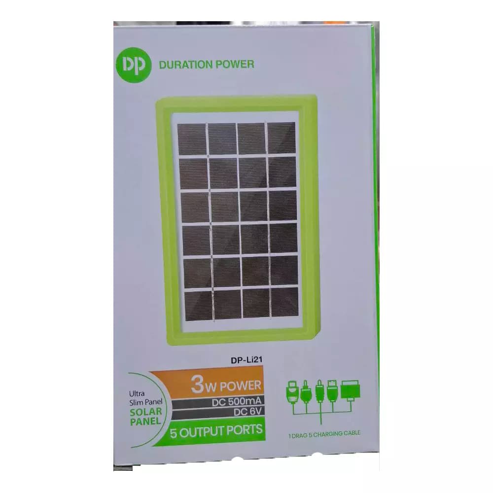 شارژر موبایل خورشیدی مدل DP-Li21 3W — تصویر ۵