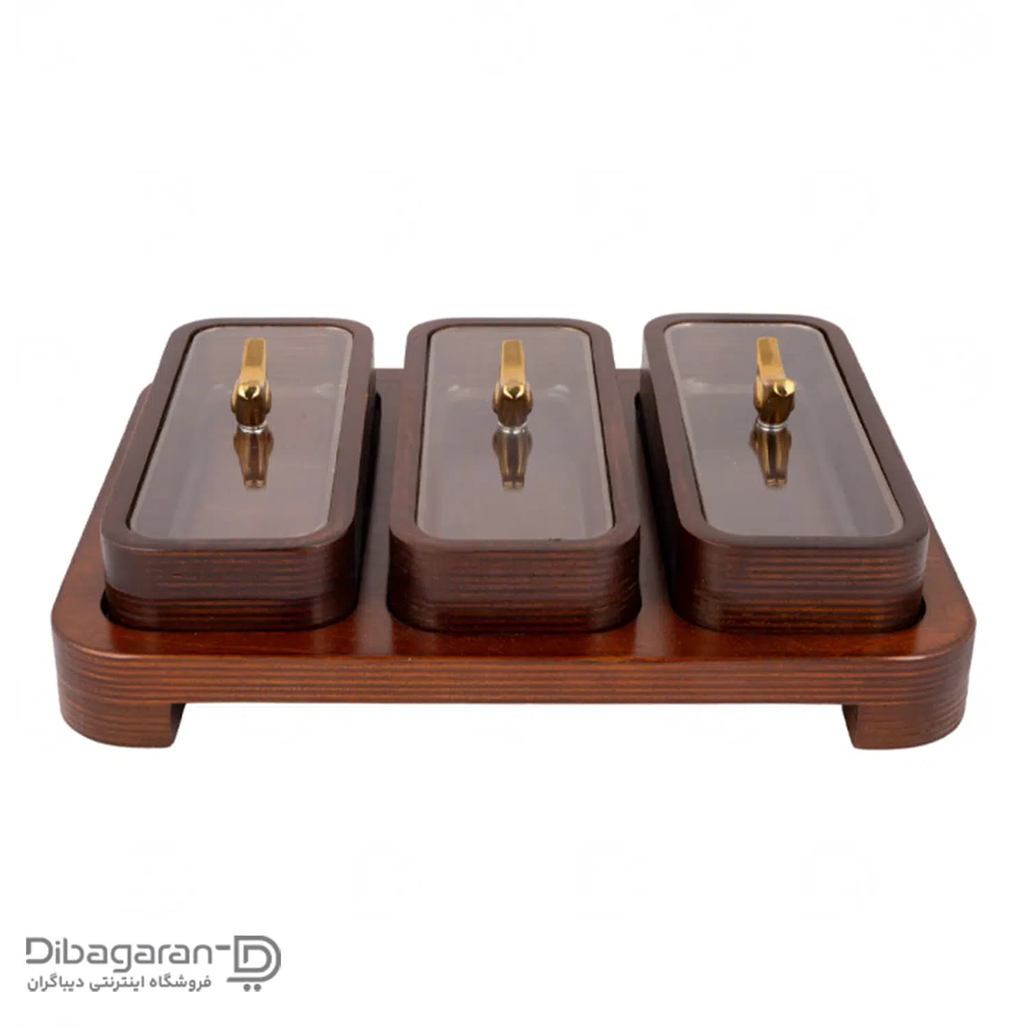 اردو خوری چوبی ایندو وود مدل سه خانه کد 9940/3