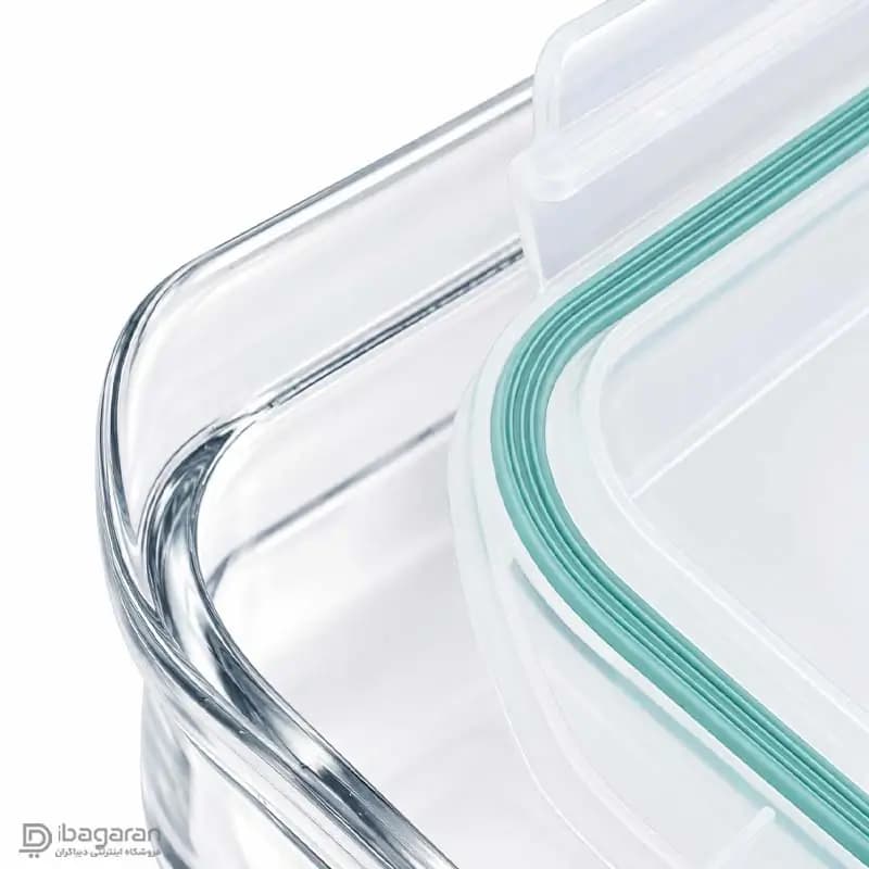 ظرف نگهدارنده شیشه ای 2.1 لیتری لیمون مدل 2045 — تصویر ۴