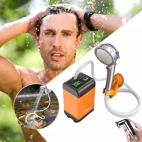 دوش و پمپ پرتابل شارژی قابل حمل پرودو مدل PD-LFST021-OG — تصویر ۶