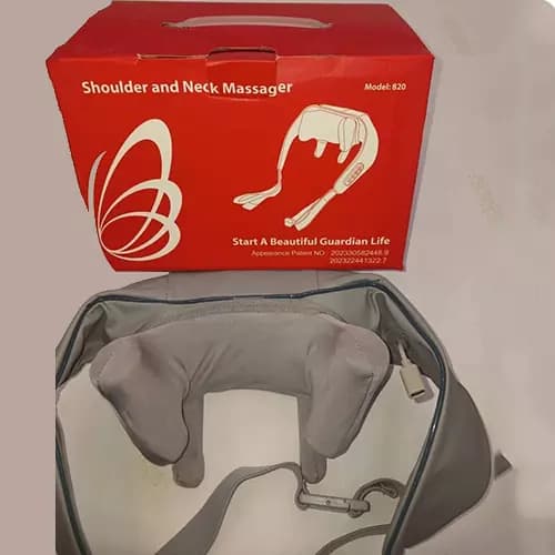ماساژور خرچنگی گردن و شانه 4D مادون قرمز دار شارژی مدل 820 — تصویر ۵