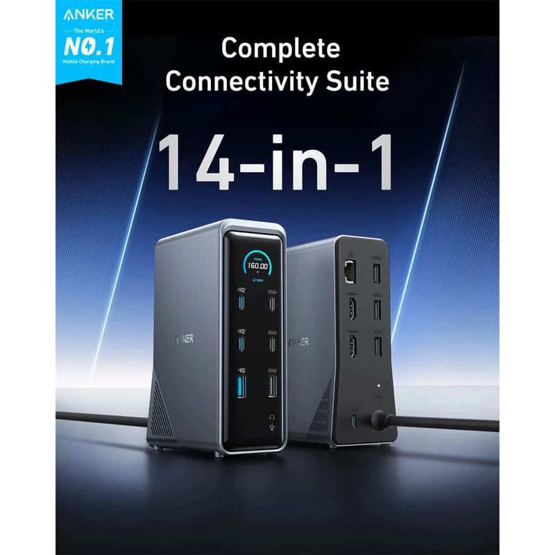 هاب شارژ 160 وات 14 پورت انکر مدل A83B6 — تصویر ۳