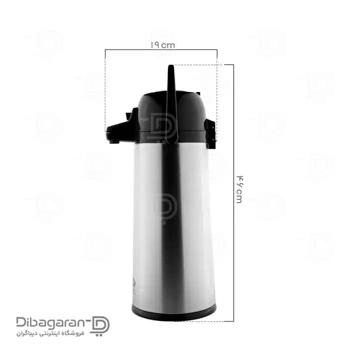 فلاسک پمپی ٢.۵ لیتر ریور کد 8607 — تصویر ۲