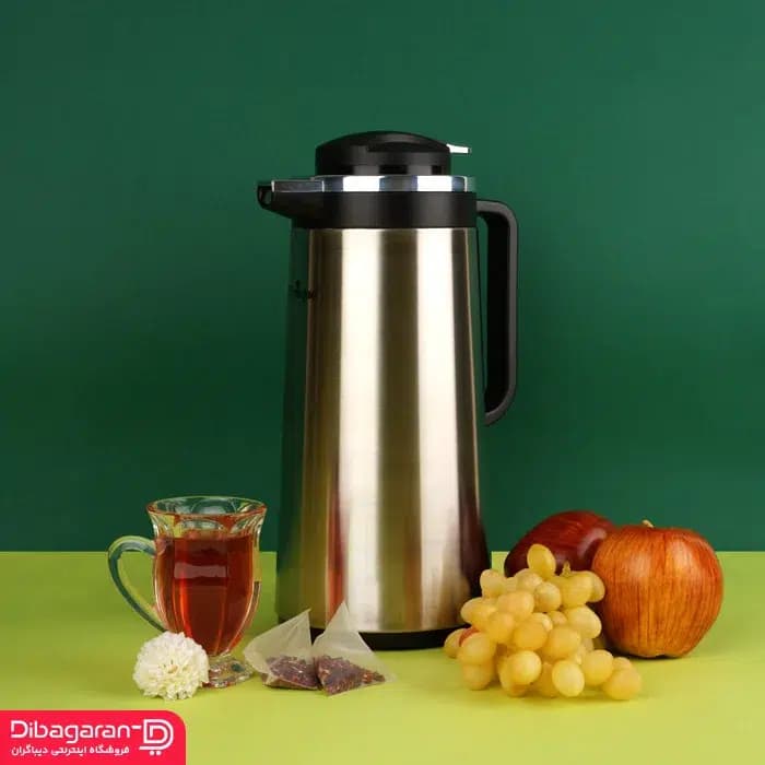 فلاسک یونیک 1.6 لیتر استیل شیشه ای مدل 1806-UN — تصویر ۲