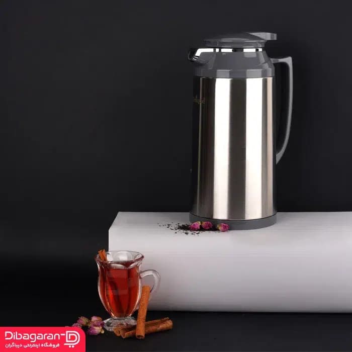فلاسک یونیک 1.3 لیتر استیل شیشه ای کد 1872-UN — تصویر ۲