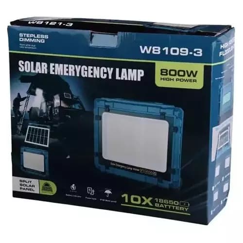 پروژکتور شارژی خورشیدی 800 وات مدل W8109-3 — تصویر ۲