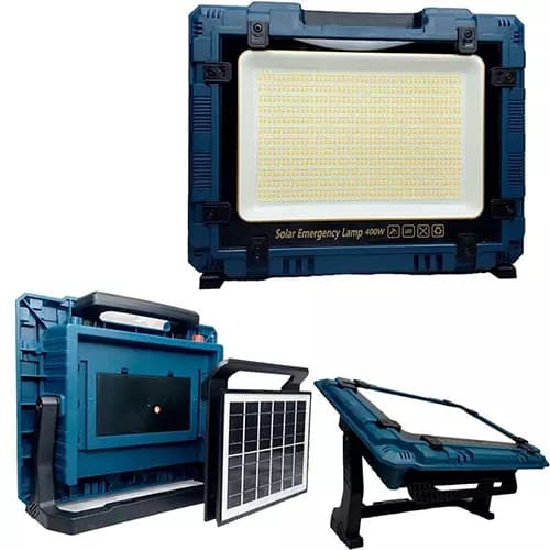 پروژکتور شارژی خورشیدی 400 وات مدل W8109-2