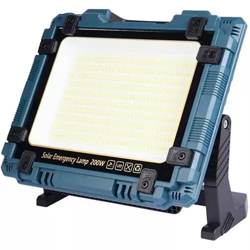 پروژکتور شارژی خورشیدی 200 وات مدل W8109-1 — تصویر ۶