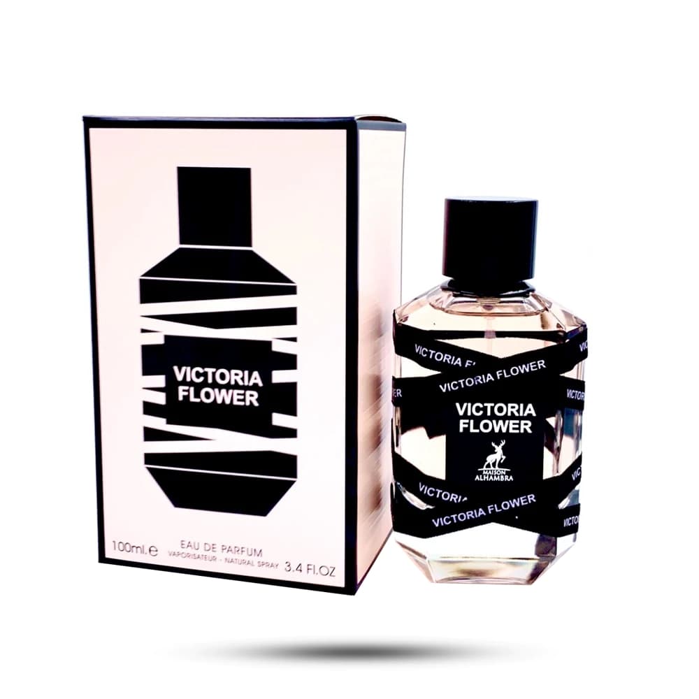 ادکلن زنانه ویکتوریا فلاور الحمبرا Alhambra victoria flower حجم 100 میل