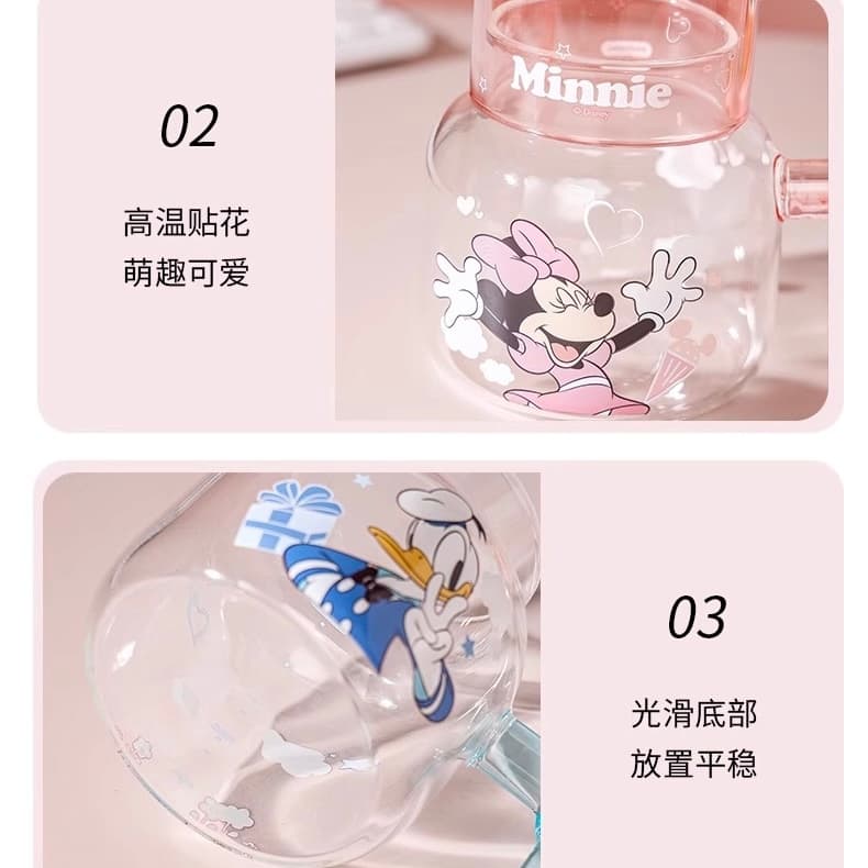 ست پارچ و لیوان پیرکس دیزنی طرح Minnie Mouse — شفاف، فانتزی و اورجینال (مینی موس) — تصویر ۴