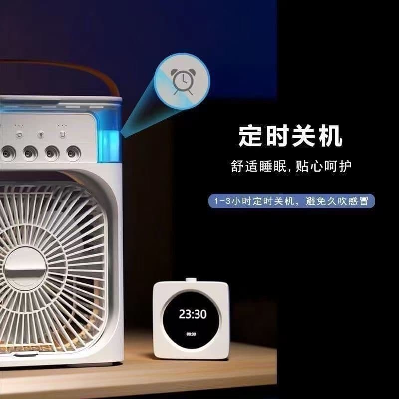 پنکه رومیزی خنککننده (Air Cooler Fan) با نور LED و قابلیت رطوبتدهی — تصویر ۶