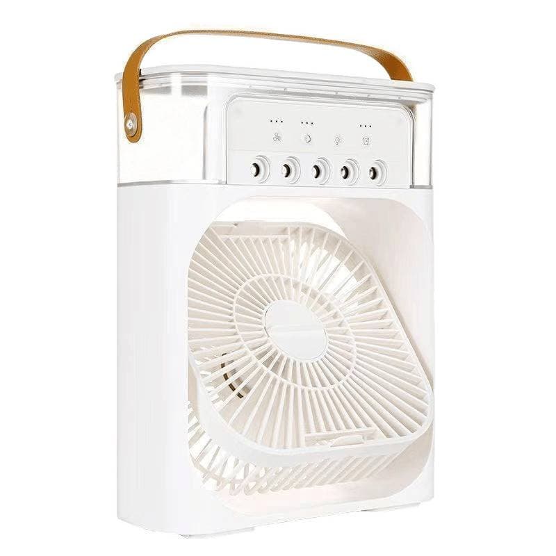 پنکه رومیزی خنککننده (Air Cooler Fan) با نور LED و قابلیت رطوبتدهی — تصویر ۴