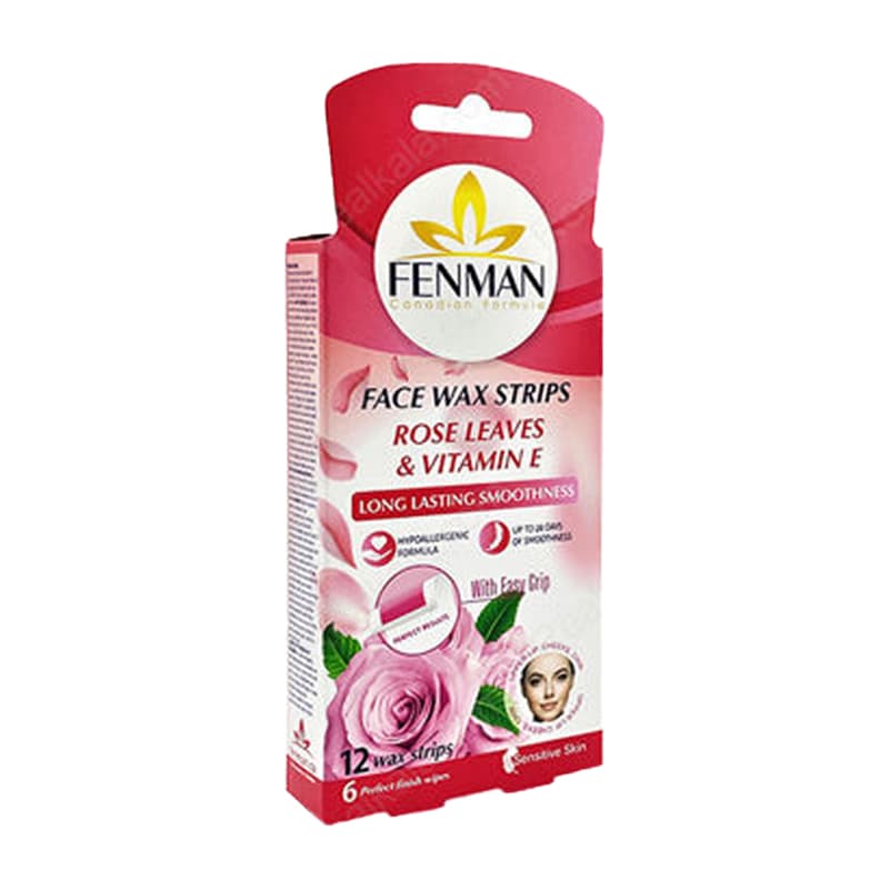 نوار موبر صورت فنمن Fenman مدل Rose Leaves (صورتی) بسته 12 عددی