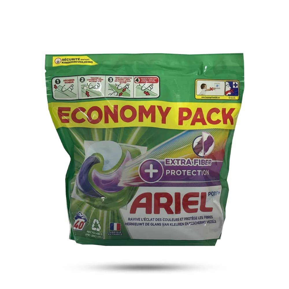 قرص ماشین لباسشویی آریل مدل Extra Fiber Protection بسته 40 عددی