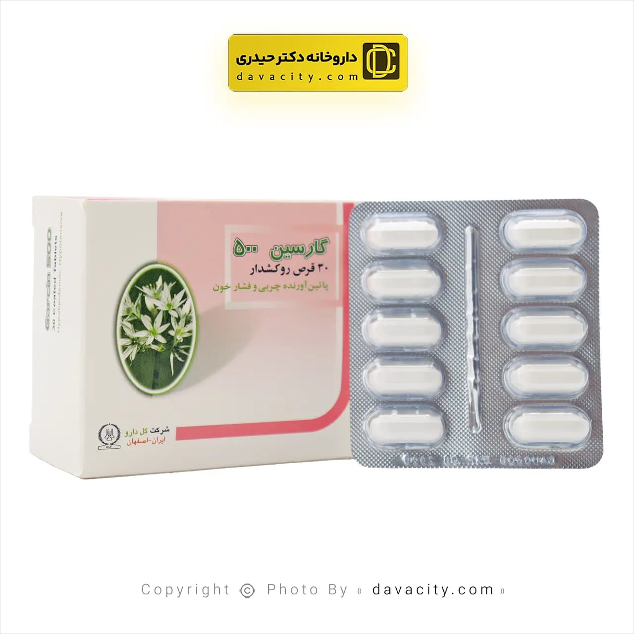 قرص گارسین گل دارو 500 میلی گرم — تصویر ۴
