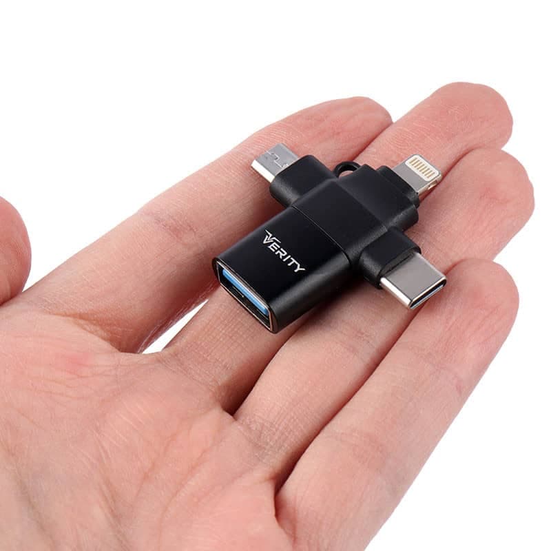 تبدیل USB 3.0 3IN1 OTG وریتی مدل A316 — تصویر ۴