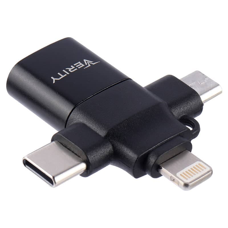 تبدیل USB 3.0 3IN1 OTG وریتی مدل A316 — تصویر ۲