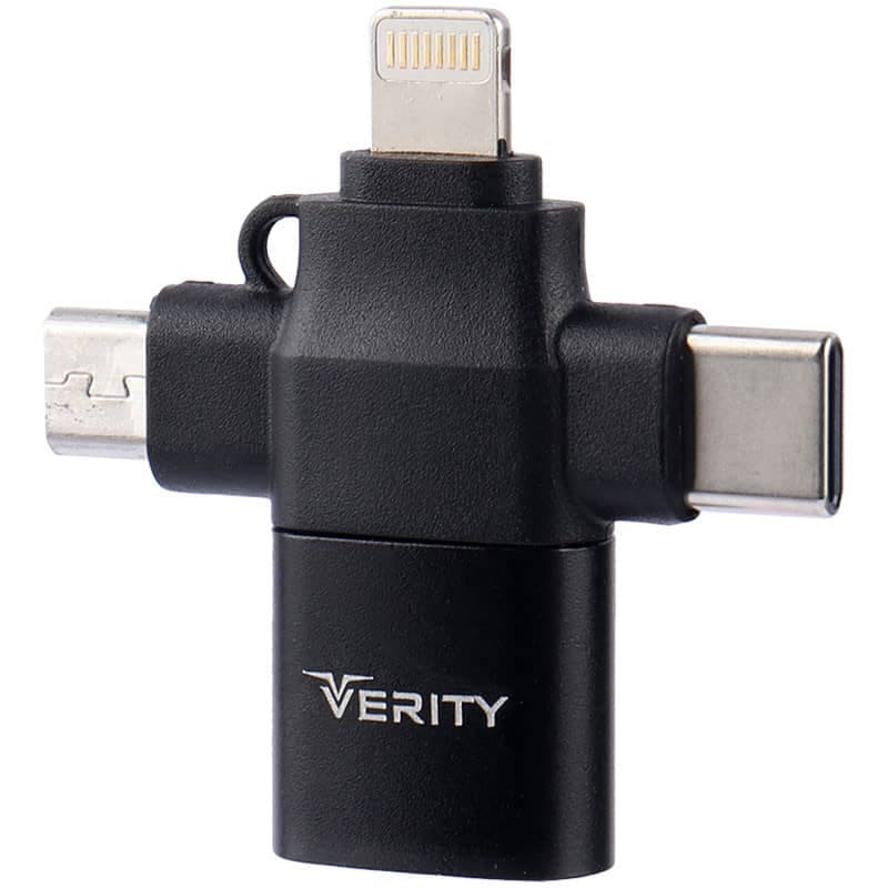 تبدیل USB 3.0 3IN1 OTG وریتی مدل A316 — تصویر ۳