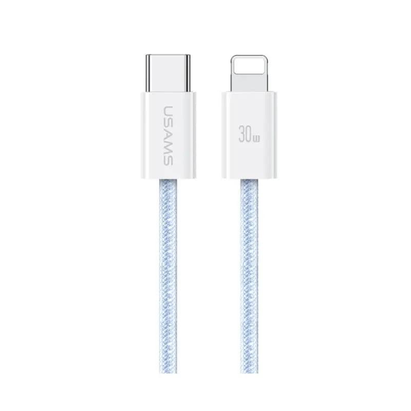 کابل شارژ USB-C to Lightning یوسمز مدل US-SJ657 با طول 1.2 متر توان 30 وات