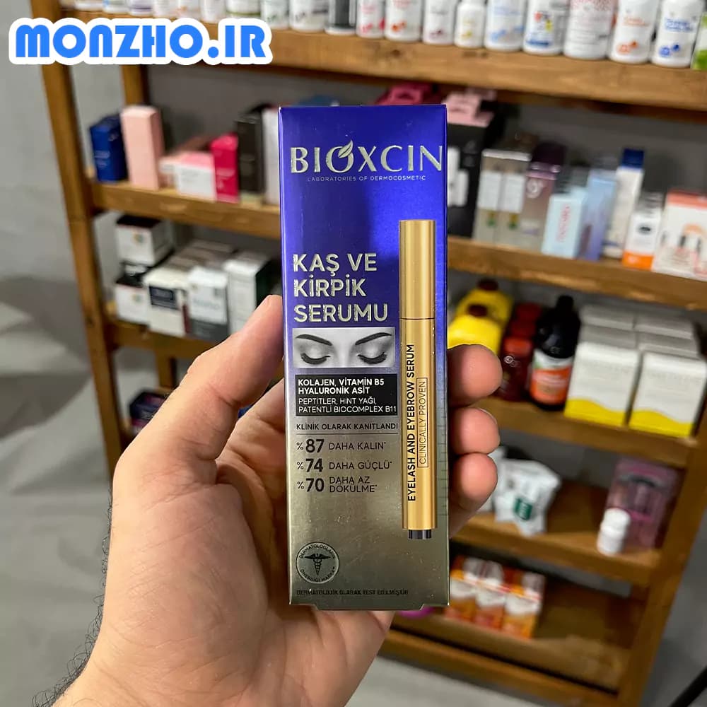 سرم تقویت کننده مژه و ابرو بیوکسین حاوی هیالورونیک اسید و کلاژن 3 میل — تصویر ۲