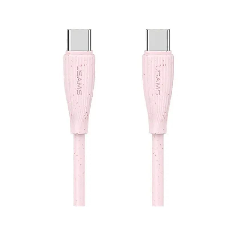 کابل شارژ USB-C to USB-C یوسمز مدل US-SJ716 با طول 1 متر توان 60 وات