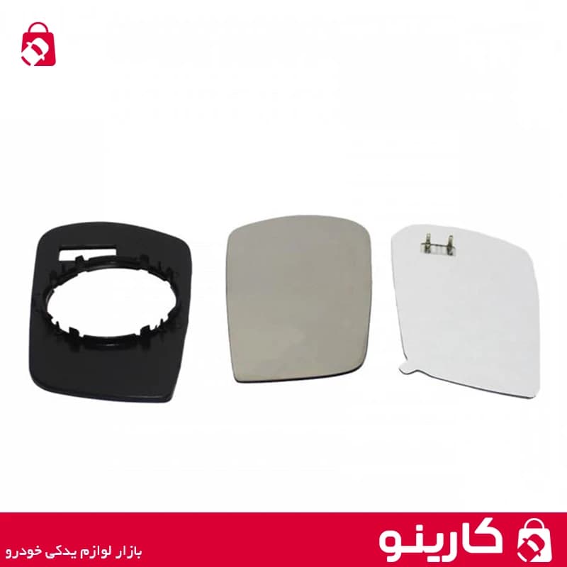 شیشه آینه بغل چپ پژو پارس جدید رفلکس با گرمکن جهان پارت JAP — تصویر ۳