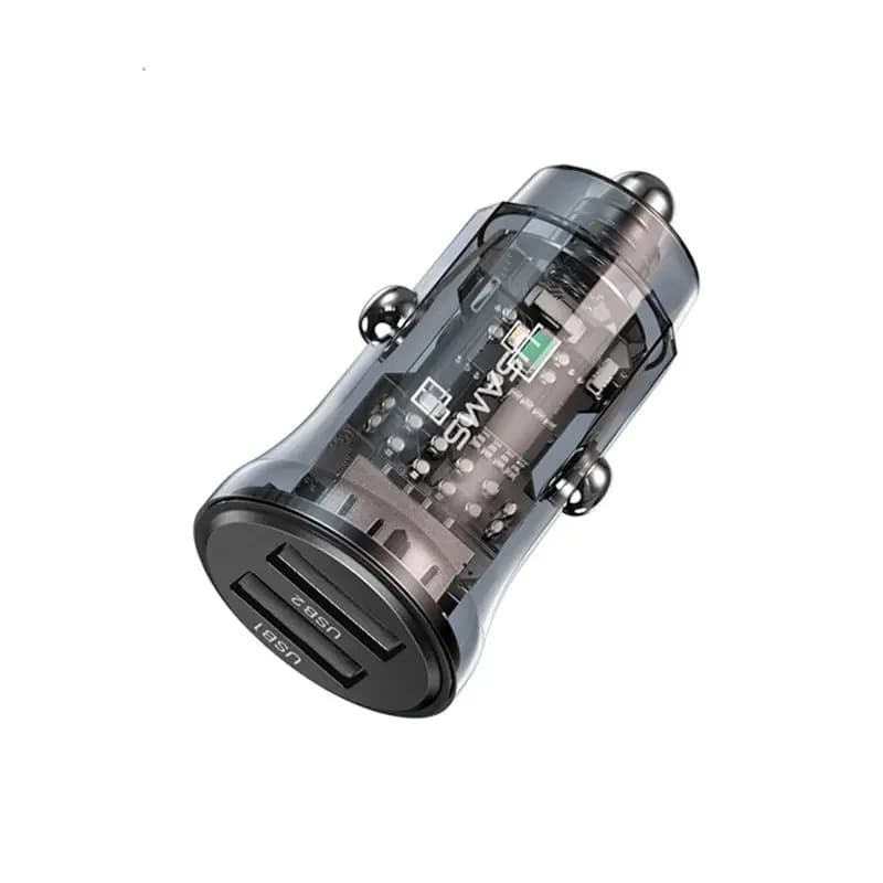شارژر فندکی یوسمز مدل CC162 C31 Dual USB A+A Mini Car Charger — تصویر ۳